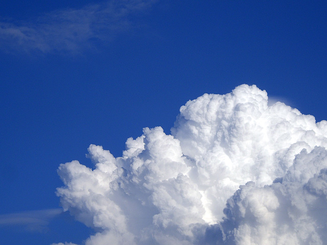 夏の雲の形の写真素材 フリー