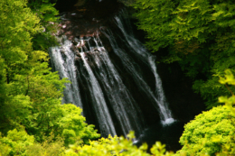 横谷峡の王滝のフリー写真素材