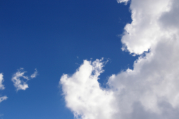 青空と雲の無料写真素材