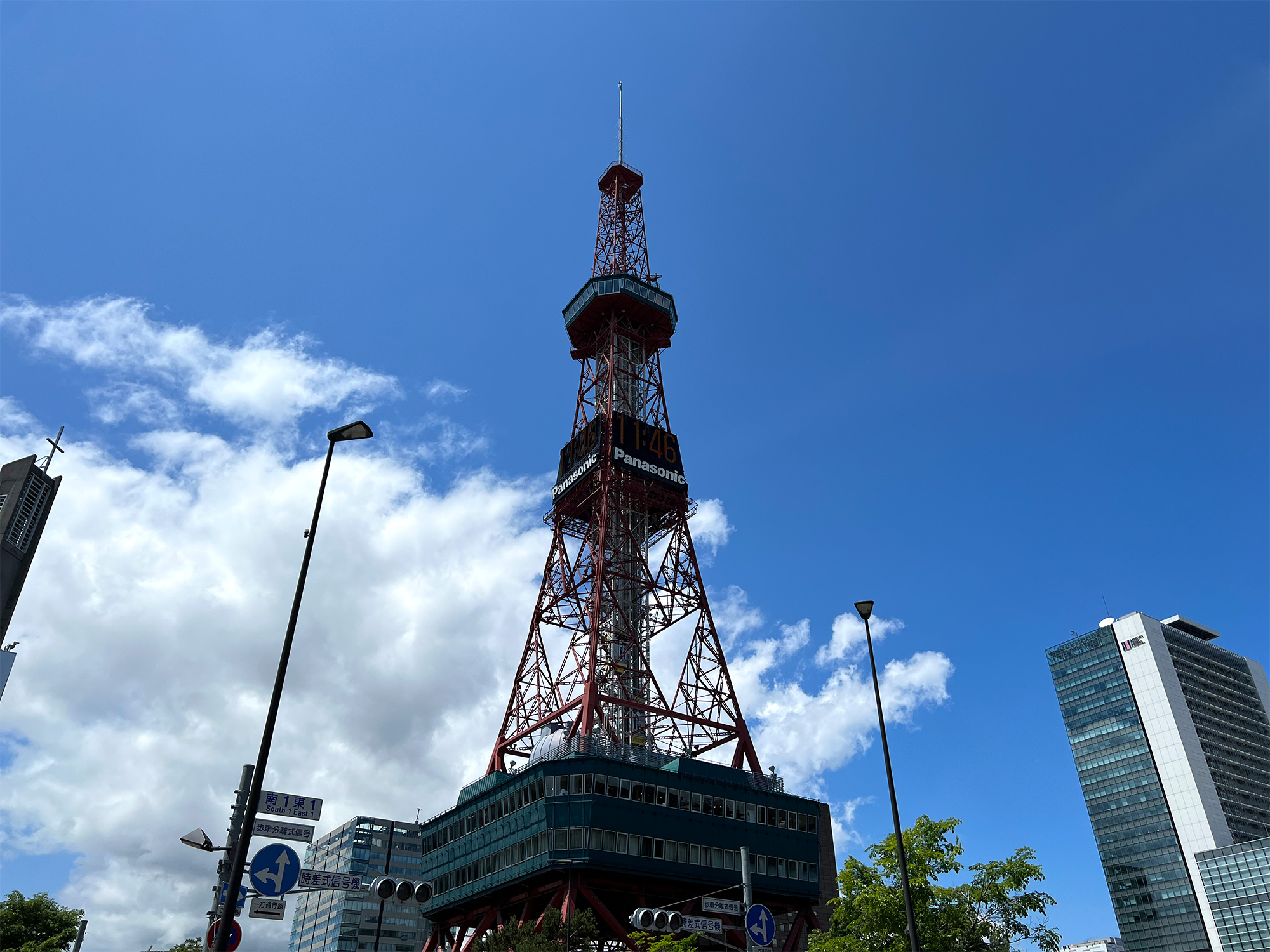 札幌のテレビ塔の写真のフリー素材